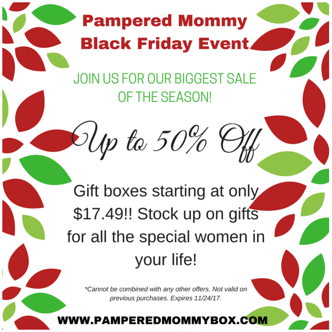 Pampered Mommy Black Friday Sale – Up To 50% Off Gift Boxes!