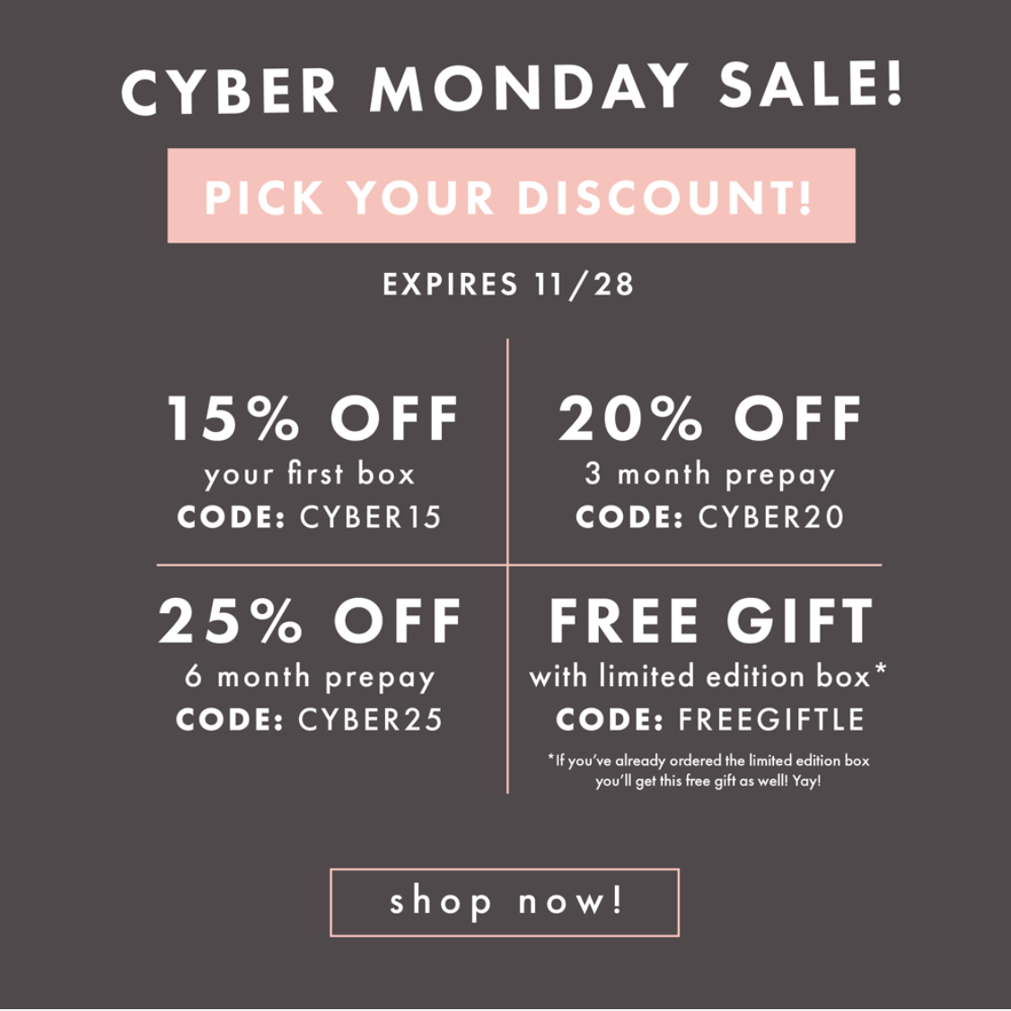 Bombay & Cedar Cyber Monday Sale – Up To 25% Off Subscriptions!