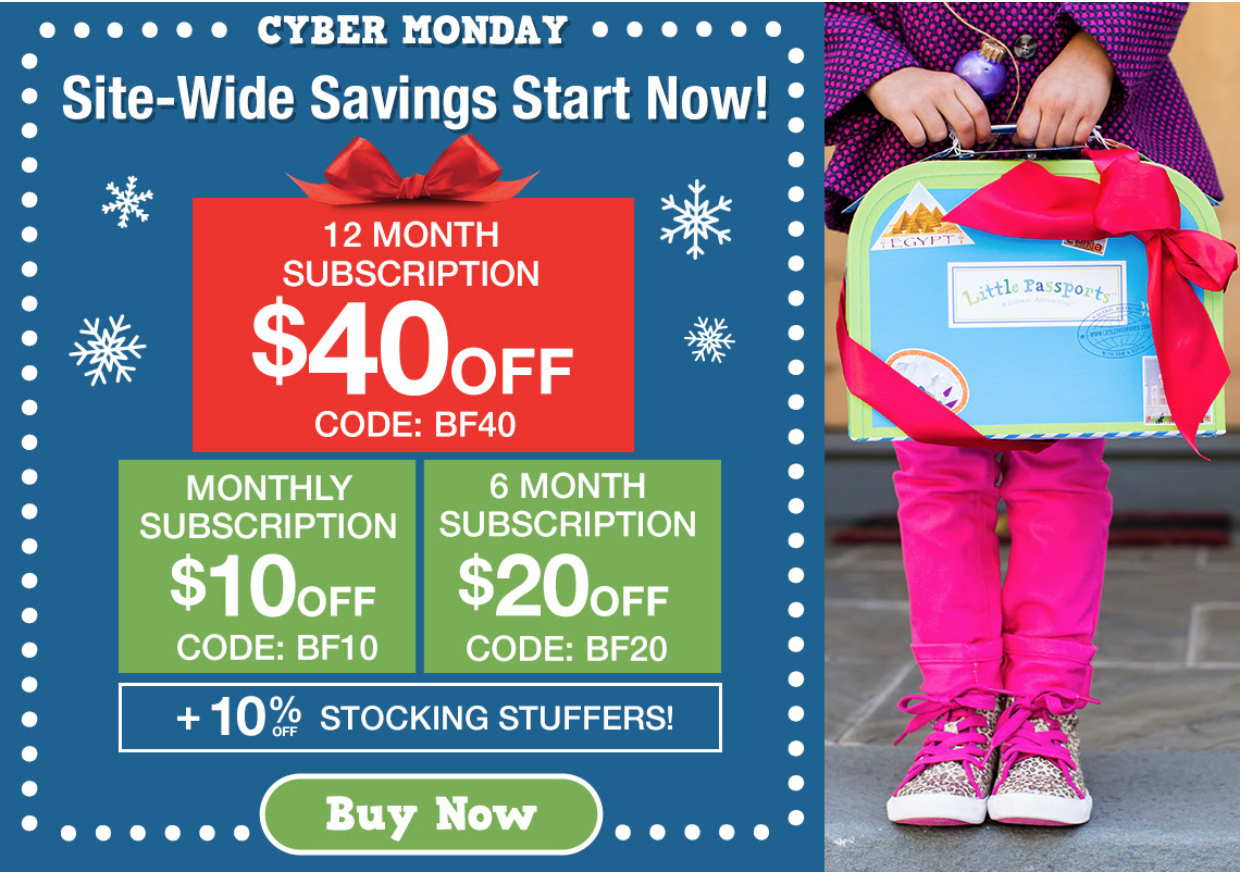 Last Day for Little Passports Coupon Cyber Monday Deal – Save Up to $40 Off Subscriptions!