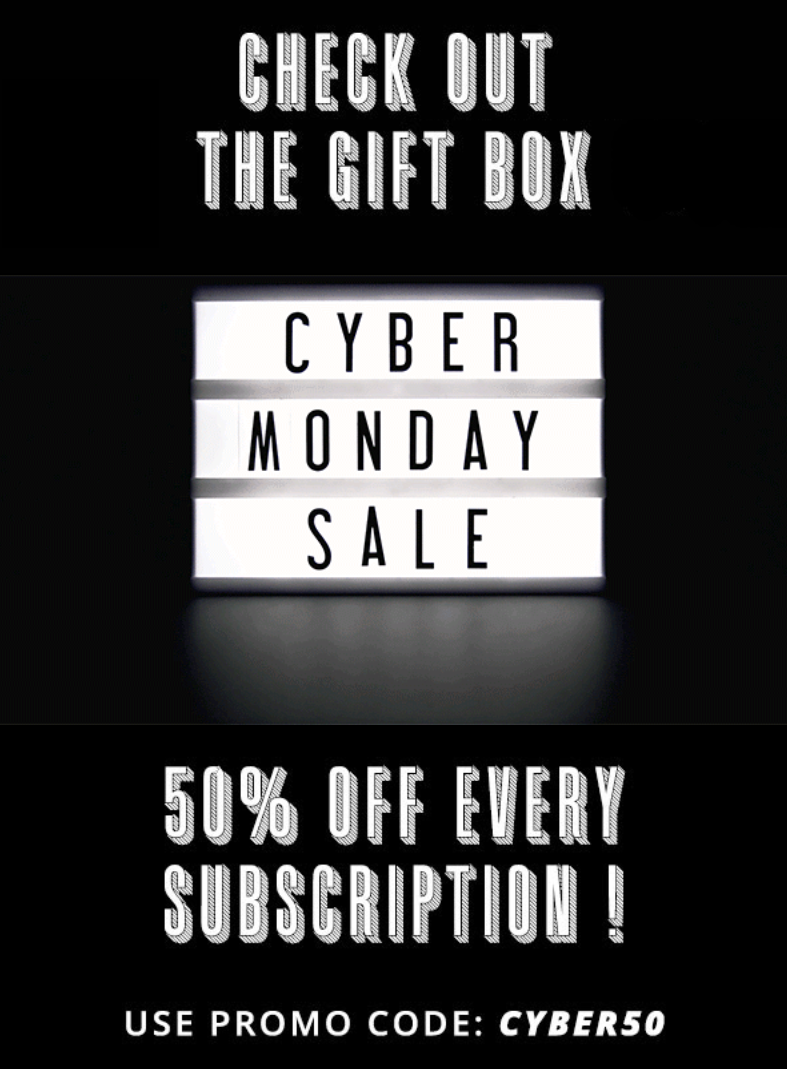 TheGiftBox Cyber Monday Coupon – 50% Off Subscriptions!