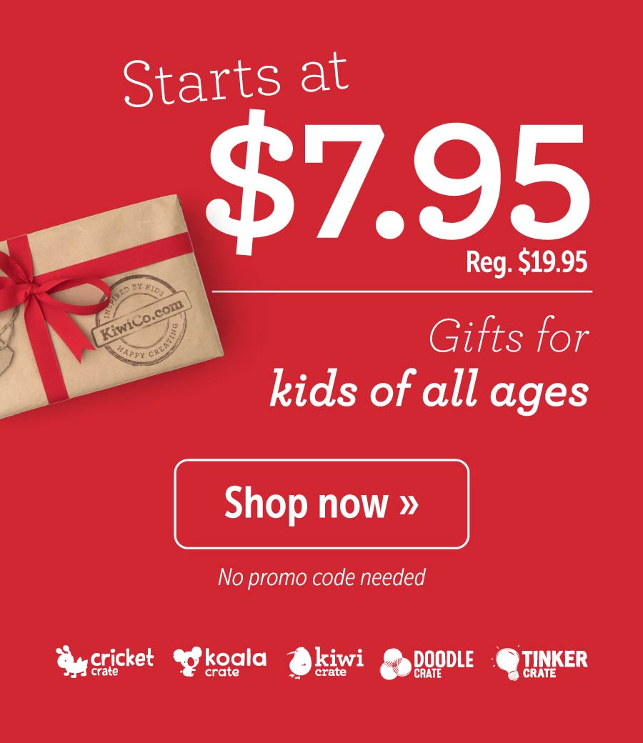 KiwiCo Cyber Monday Coupon – 60% Off Your First Box!