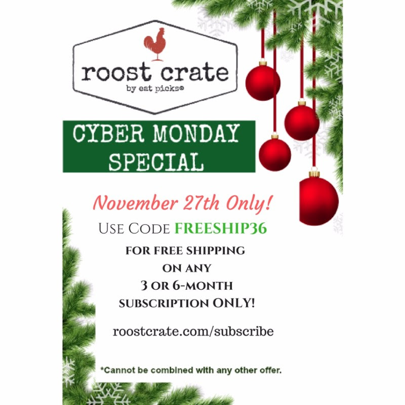 Roost Crate Cyber Monday Coupon – Free Shipping!