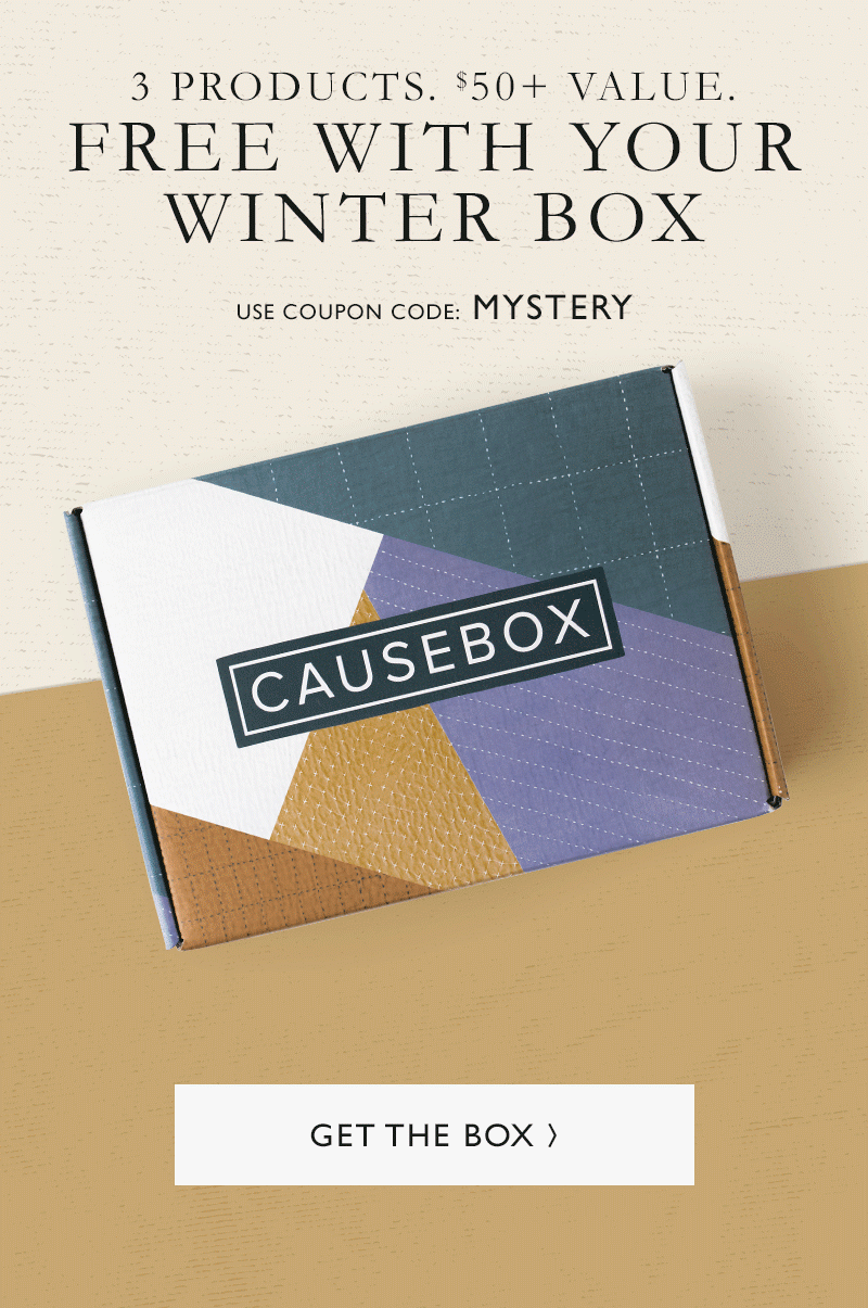 CAUSEBOX Coupon – FREE Mystery Box with Subscription!