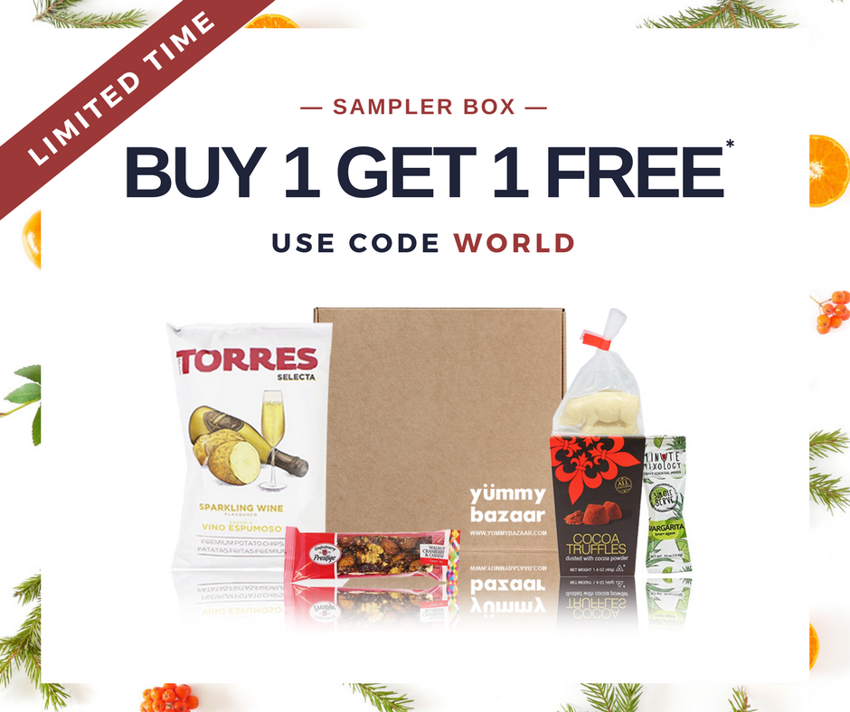 Final Days for Yummy Bazaar Gifts + Free World Sampler Box With Subscriptions!