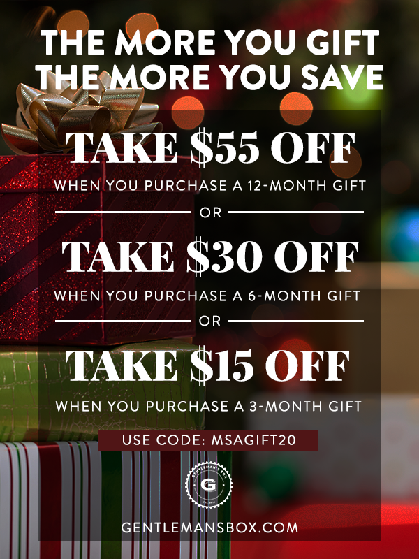 Last Day for Gentleman’s Box Exclusive Holiday Deals – Save Up To $55 Off Gift Subscriptions!