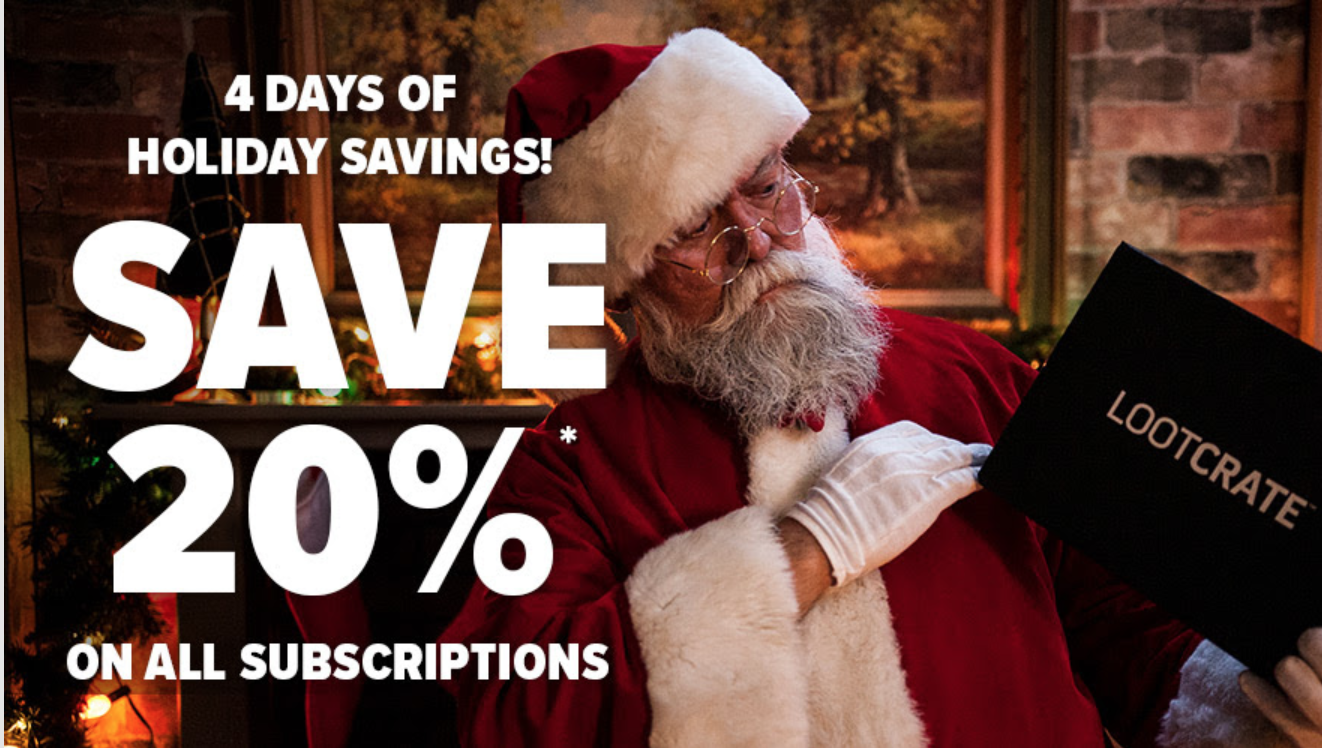 Last Day! Loot Crate Sale – 20% Off ALL Subscriptions!