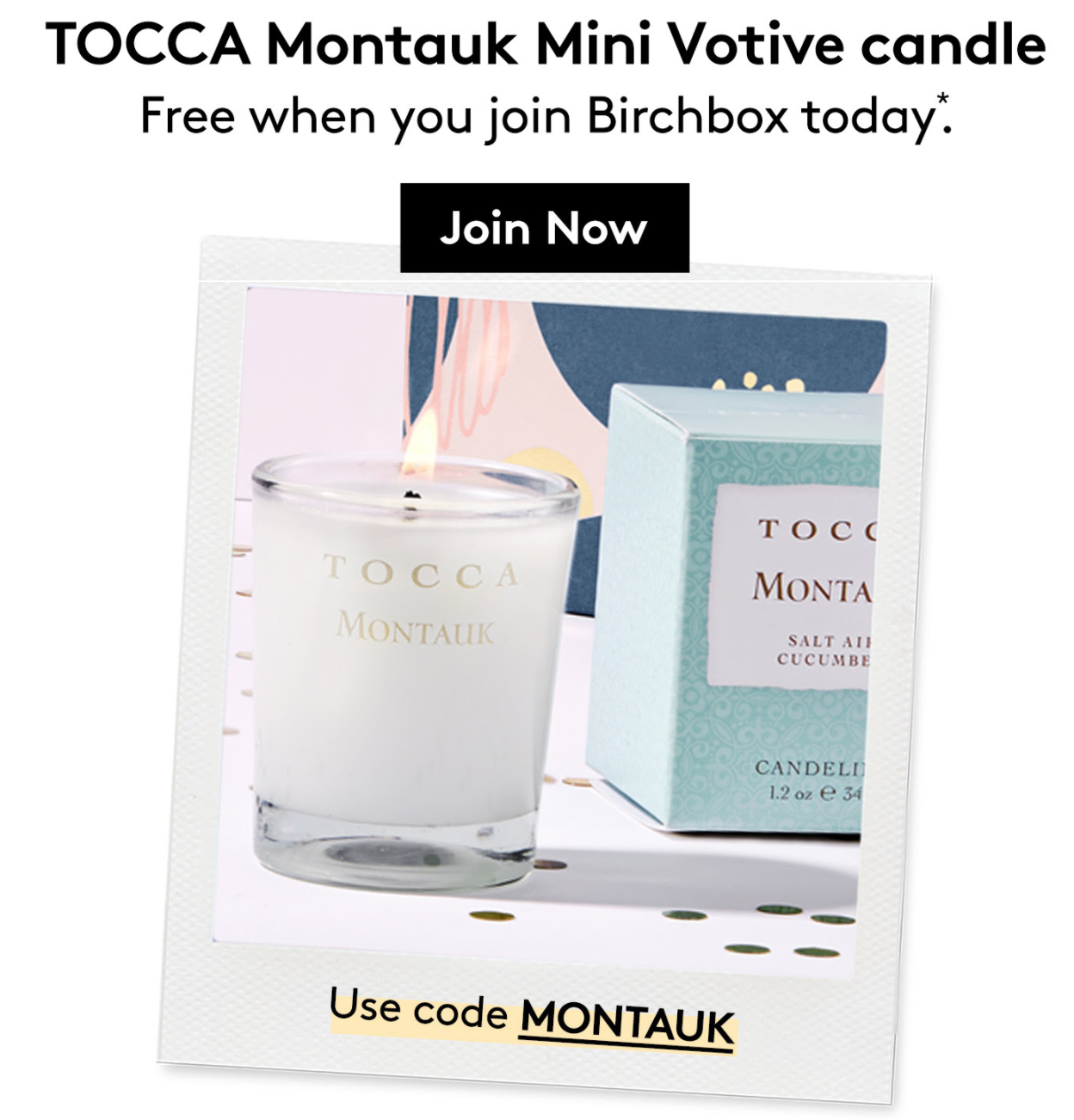 Birchbox Coupon – Free TOCCA Votive Candle with Subscription!