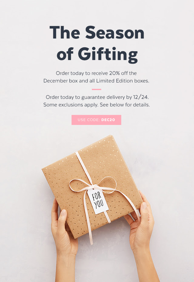 Save 20% Off December + Limited Edition POPSUGAR Boxes!