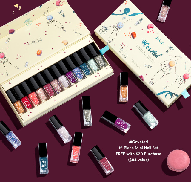 Julep 24 Days to Unwrap Sale – FREE #Coveted 2017 12-Piece Set With Any $30+ Purchase!
