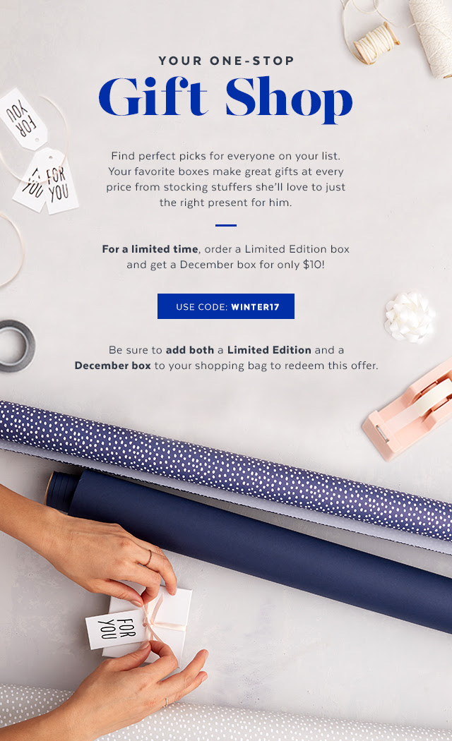 Buy a Limited Edition POPSUGAR Box, Get the December Box for $10!