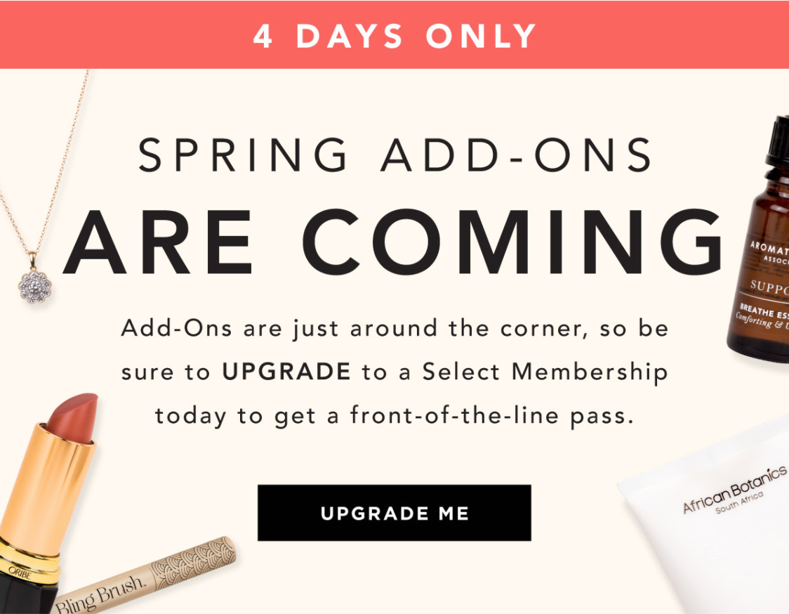 FabFitFun Deal – $10 in Add-On Credit with Annual Upgrade!