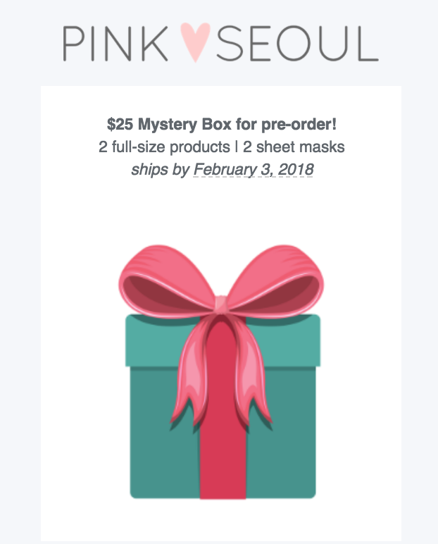 $25 PinkSeoul Mystery Box – Available Now!