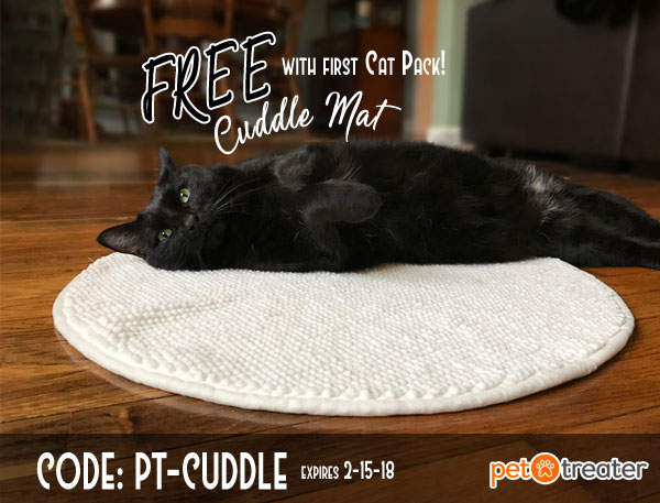 Pet Treater Coupon – Free Cat Cuddle Mat With Subscription