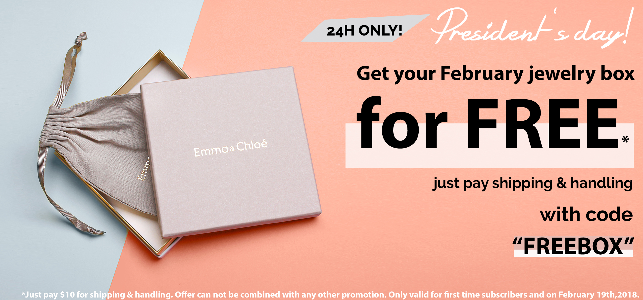 Extended! Today Only! Emma & Chloe Coupon – First Box for $10!