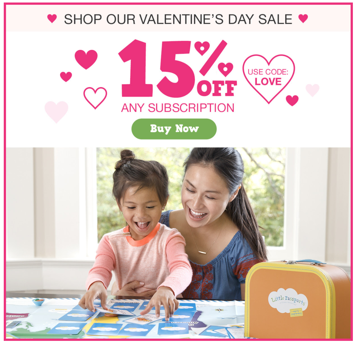 Last Day! Little Passports Valentine’s Day Coupon – 15% Off Subscriptions!