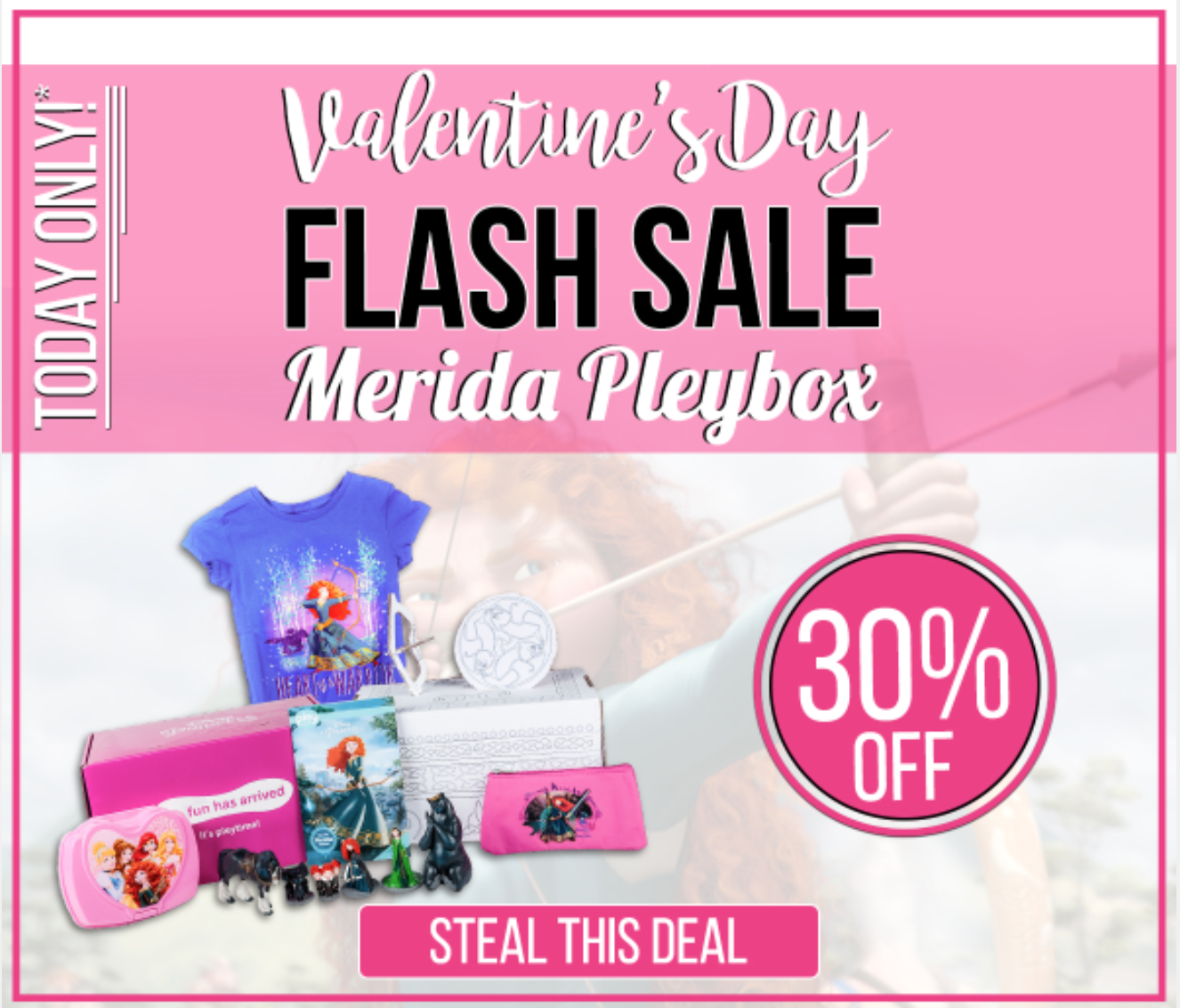 Disney Princess PleyBox Valentine’s Day Sale – 30% Off Merida PleyBox!