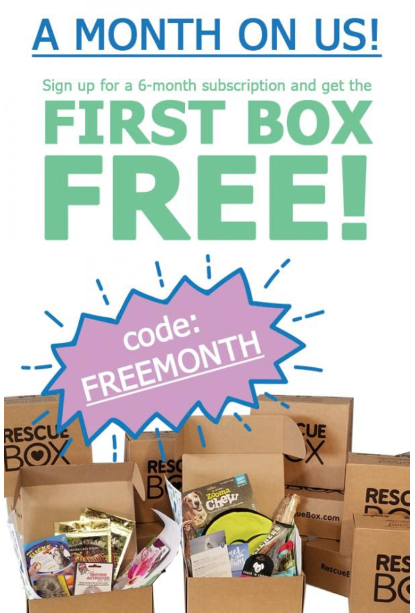 RescueBox Coupon – First Box Free with Pre-Paid Subscription!
