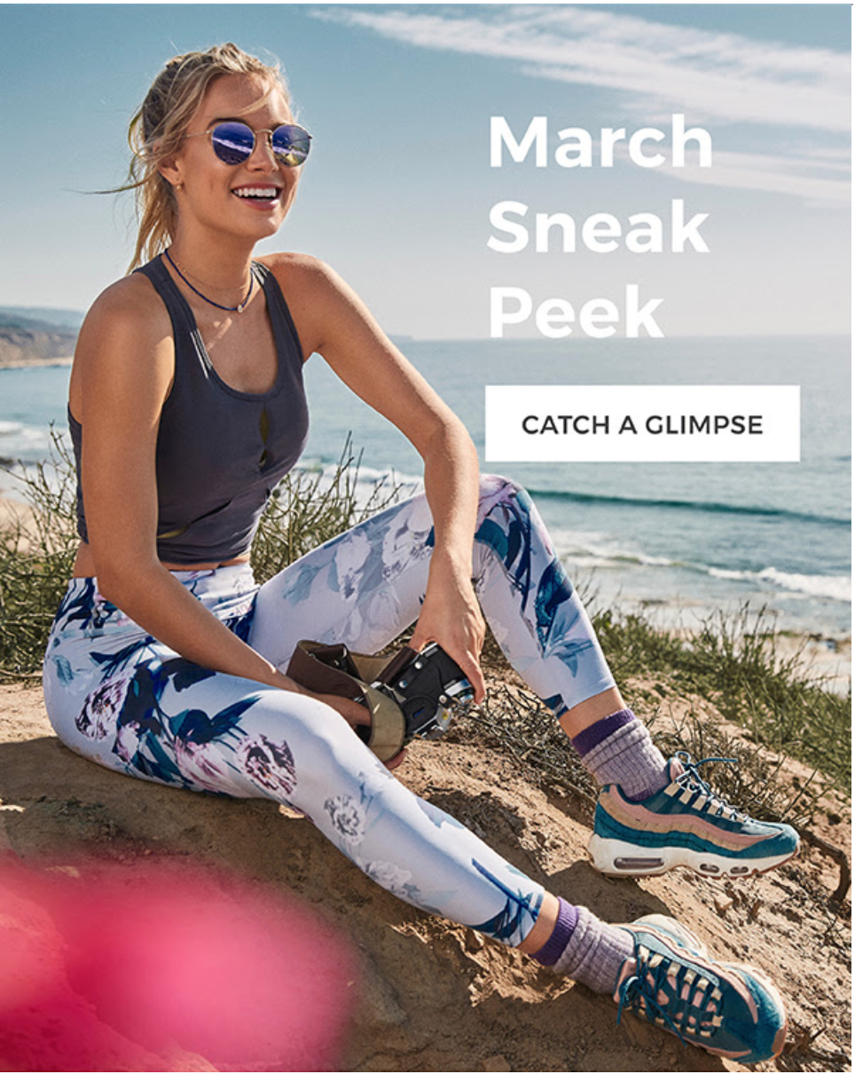 Fabletics March 2018 Sneak Peek + Get Any 2 Leggings for $24!