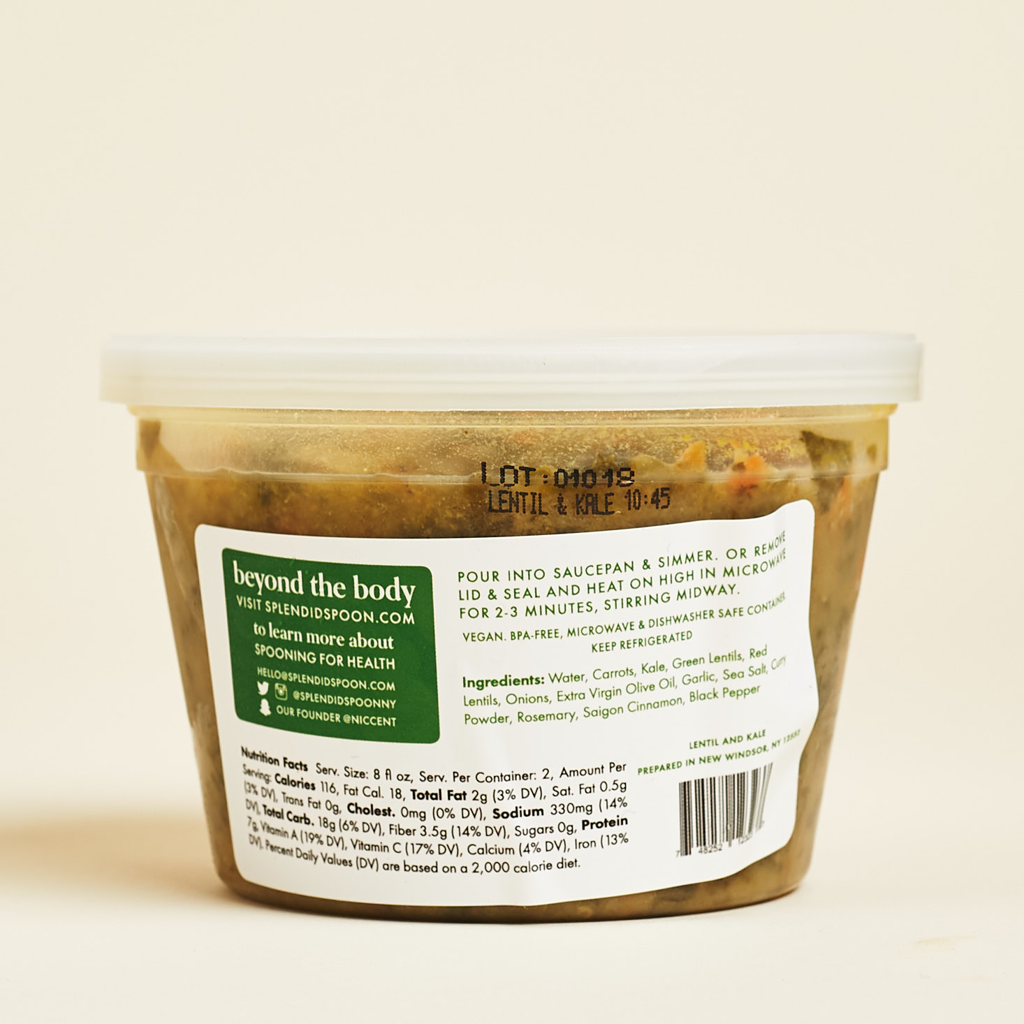 kitchari soup label