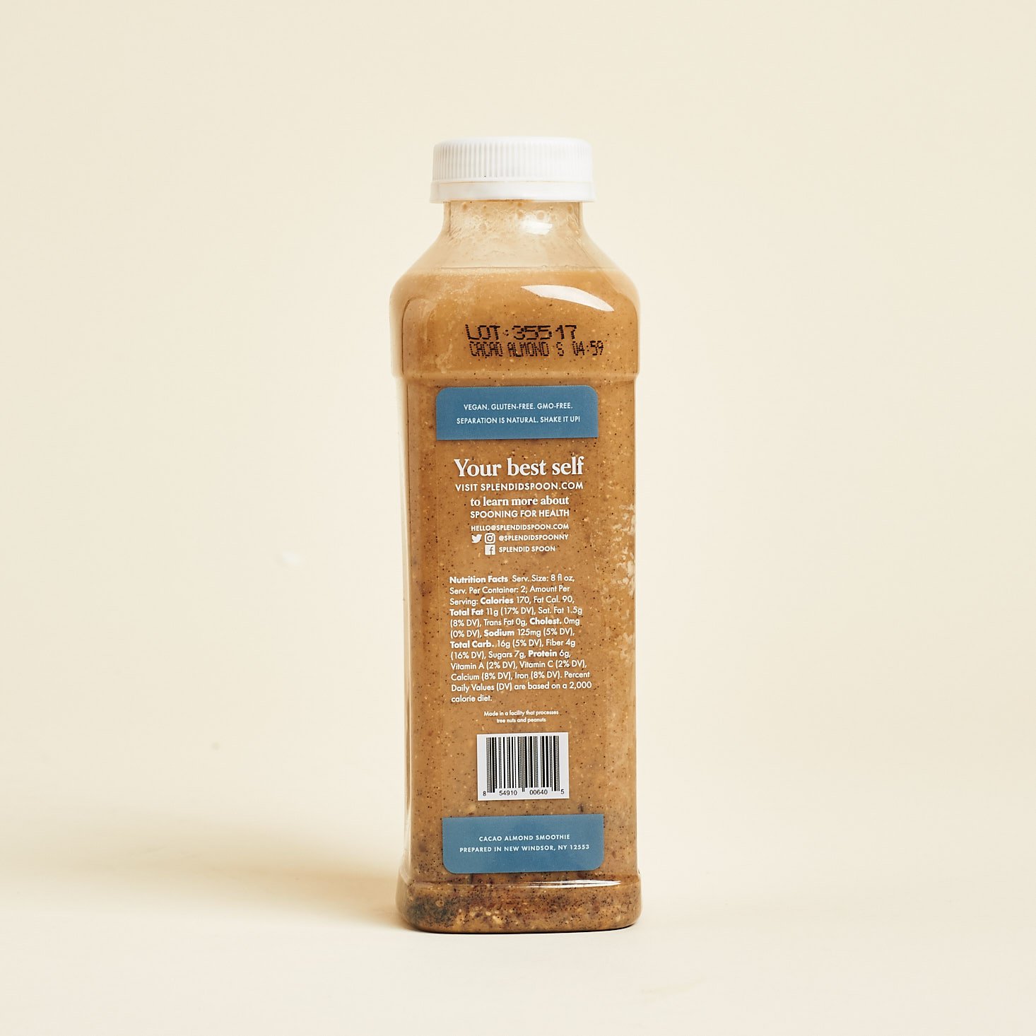 cacao smoothie bottle