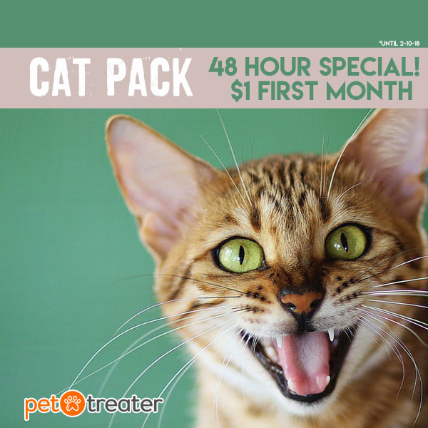 Two Days Only! Pet Treater Coupon – First Box for $1!