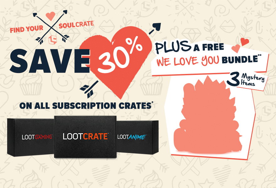 Last Day! Loot Crate Flash Sale – 30% Off ALL Subscriptions + FREE Mystery Bundle!