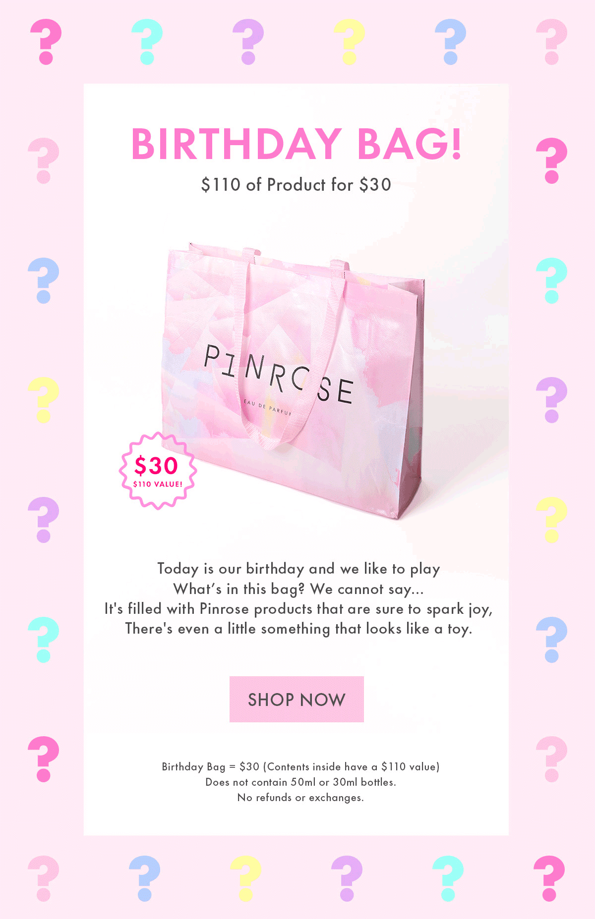 Pinrose Mystery Bag Available Now!