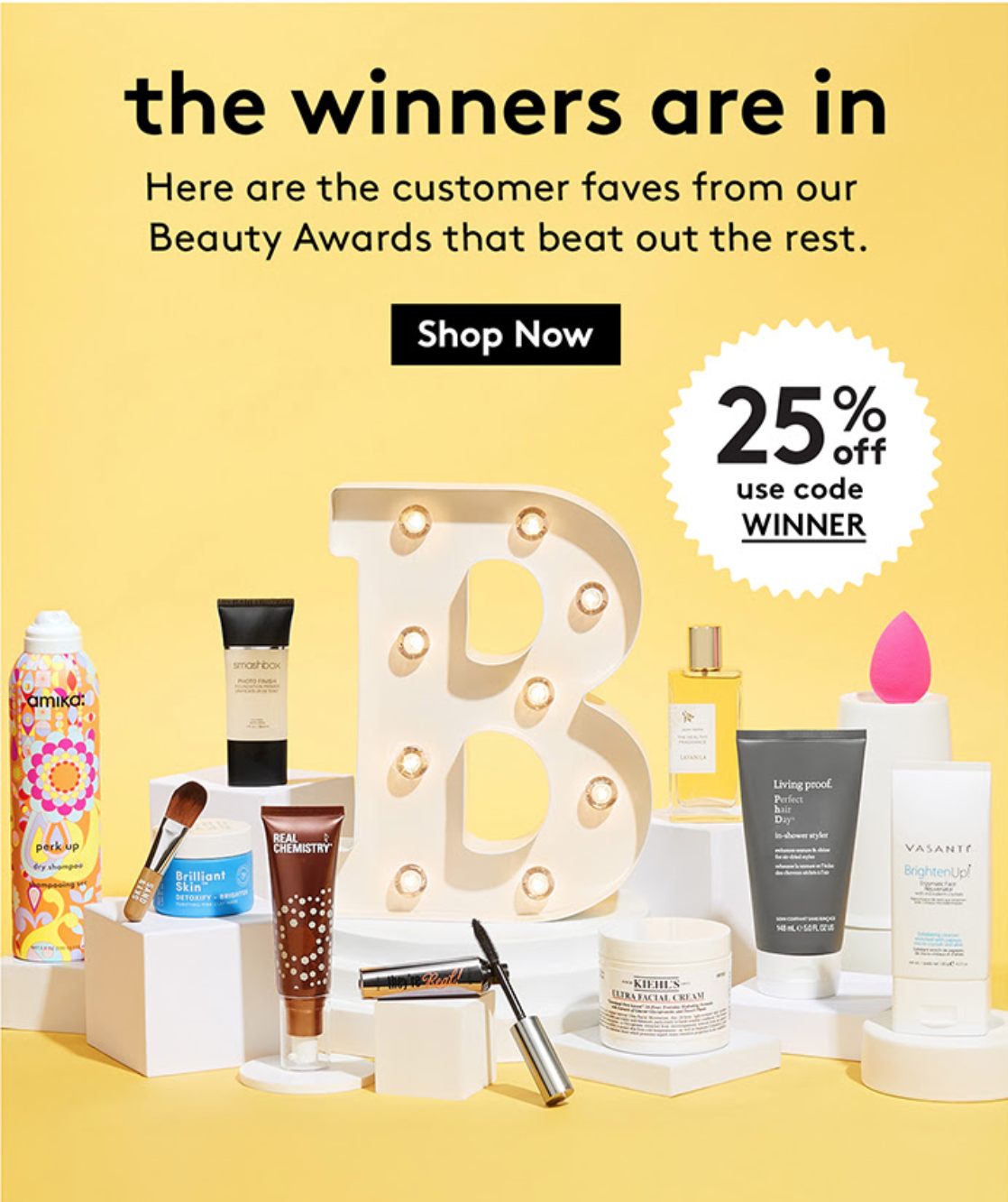 Birchbox Sale – 25% Off The Beauty Awards Winners!