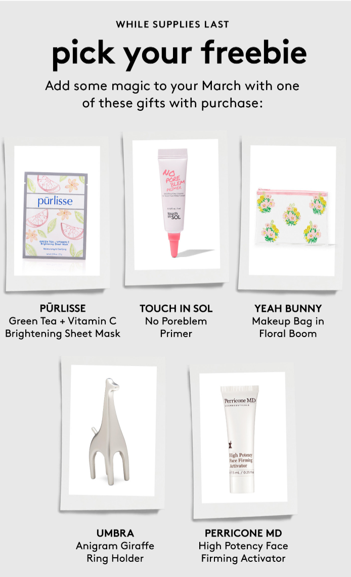 New Birchbox Free Gifts with Shop Purchases!