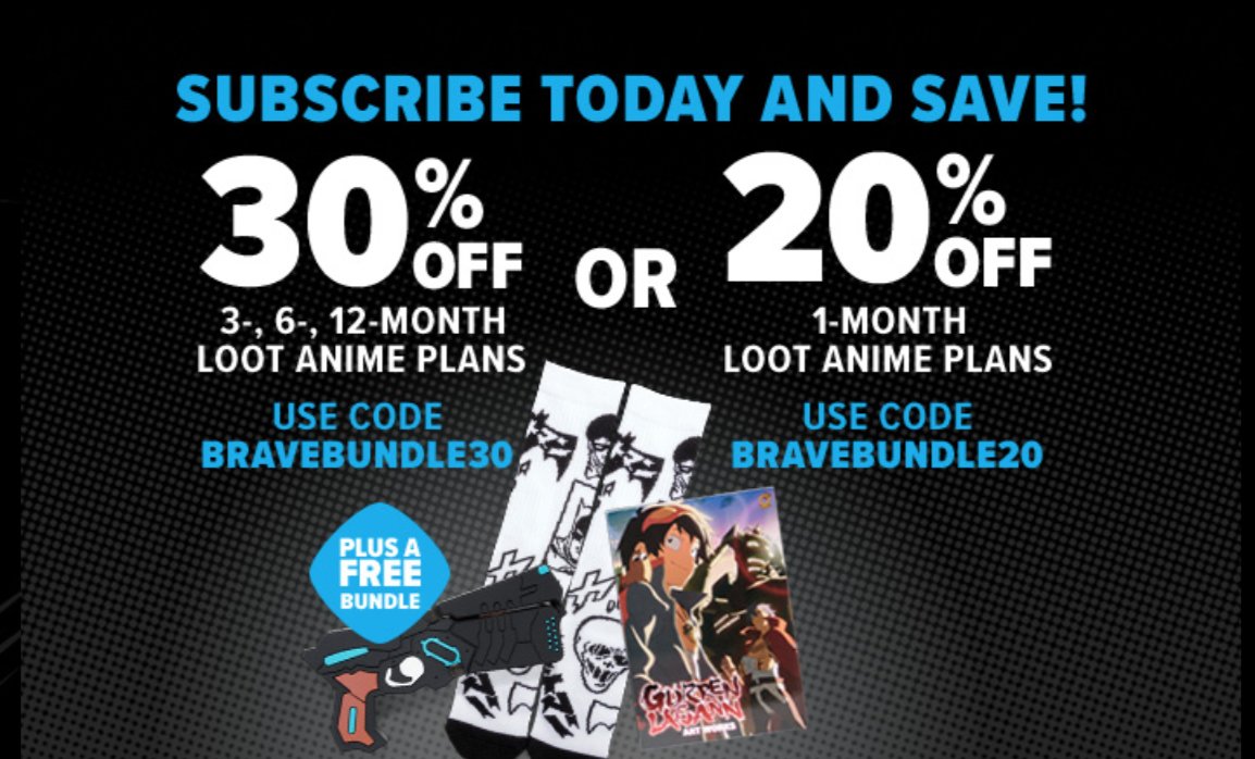 Today Only! Loot Anime Coupon – Free Bundle + Up To 30% Off Subscriptions!
