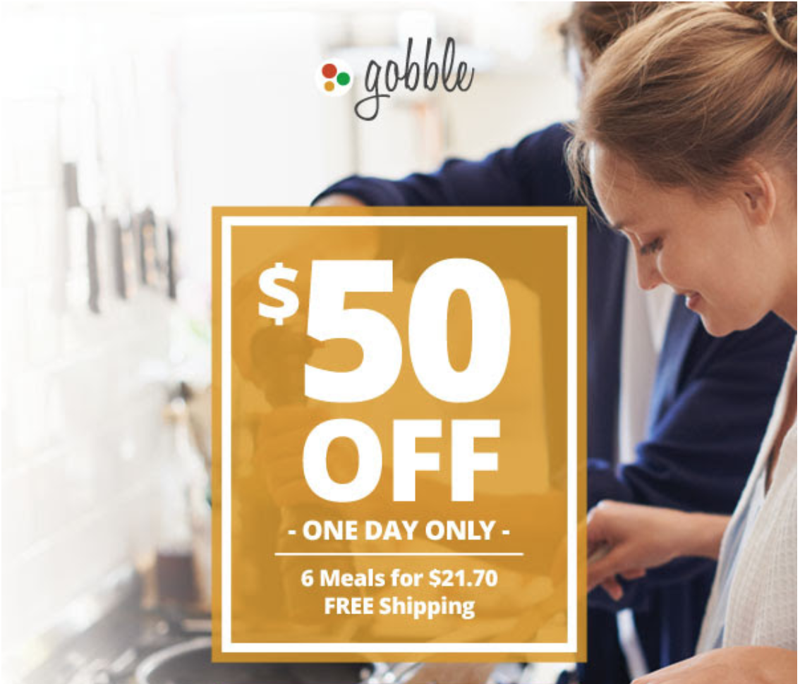 New Gobble Coupon – Save $50 Off Your First Box!