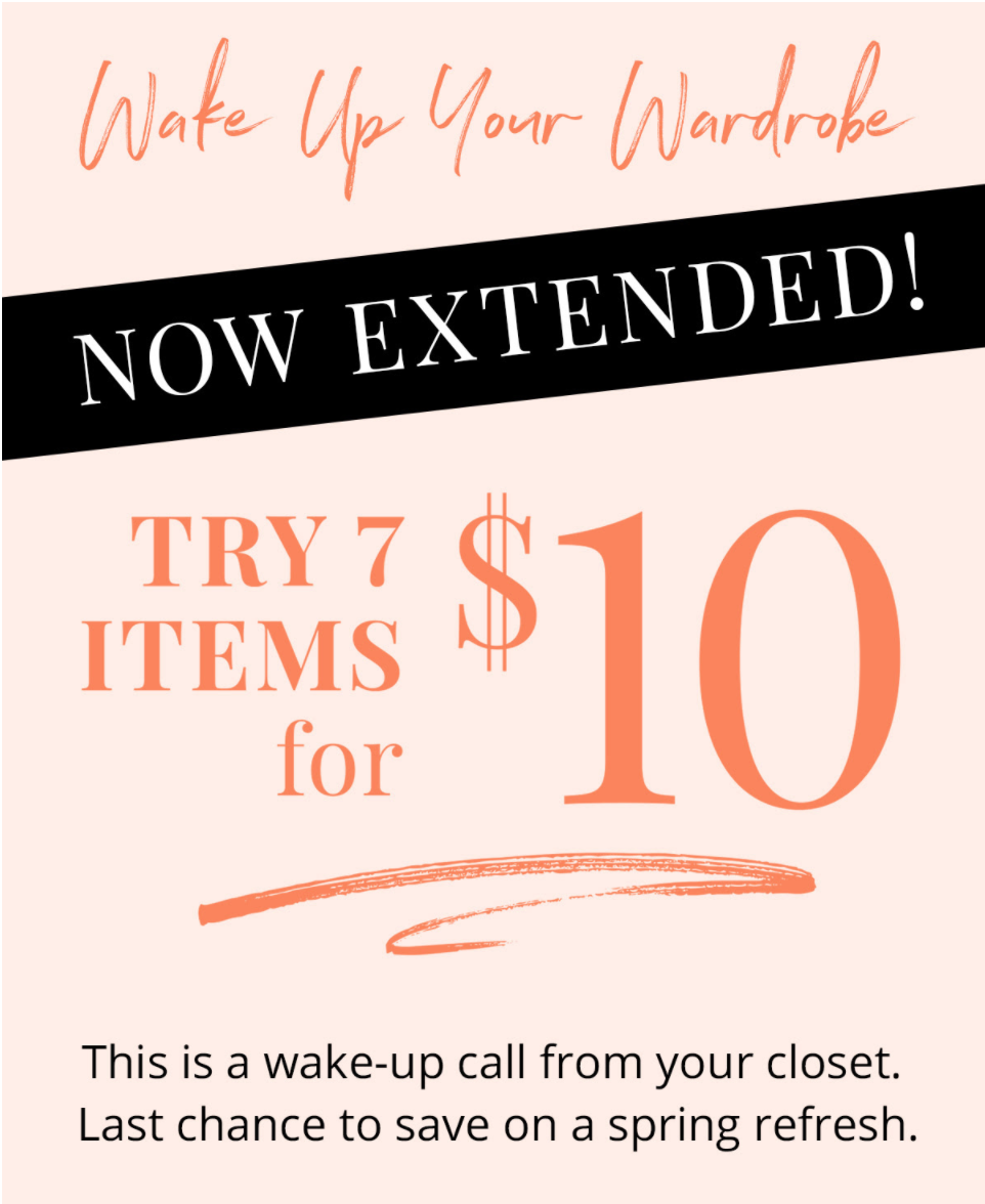 Extended! Today Only! Wantable Deal – 50% Off Styling Fee!