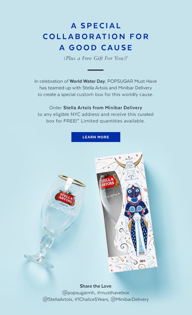 FREE POPSUGAR + Stella Artois Custom Box for NYC Residents!