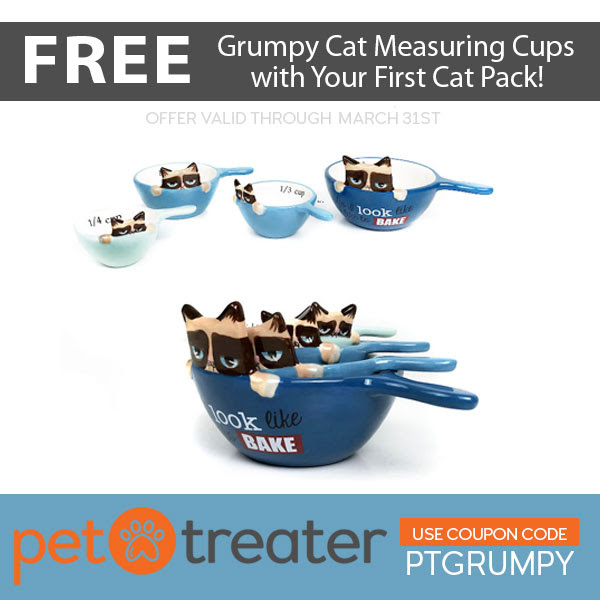 Pet Treater Coupon – Free Grumpy Cat Measuring Cups With Cat Pack Subscription