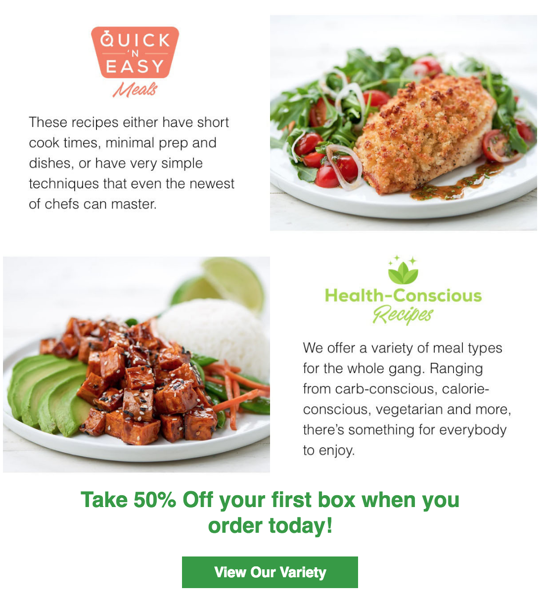 Home Chef New 5-Minute Meals + $30 Off Your First Box!