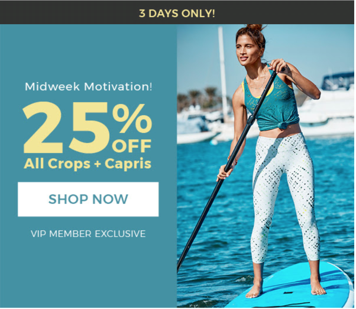 Fabletics Sale – 25% Off Capris and Crops!