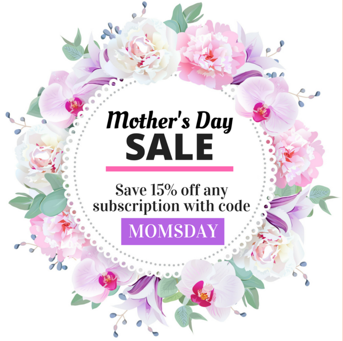 Cozy Reader Mother’s Day Coupon – 15% Off Subscriptions!