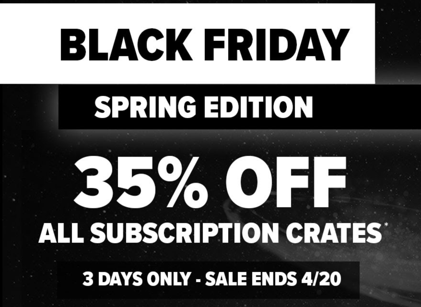 Last Day! Loot Crate Spring Black Friday Deal – 35% Off ALL Subscriptions!