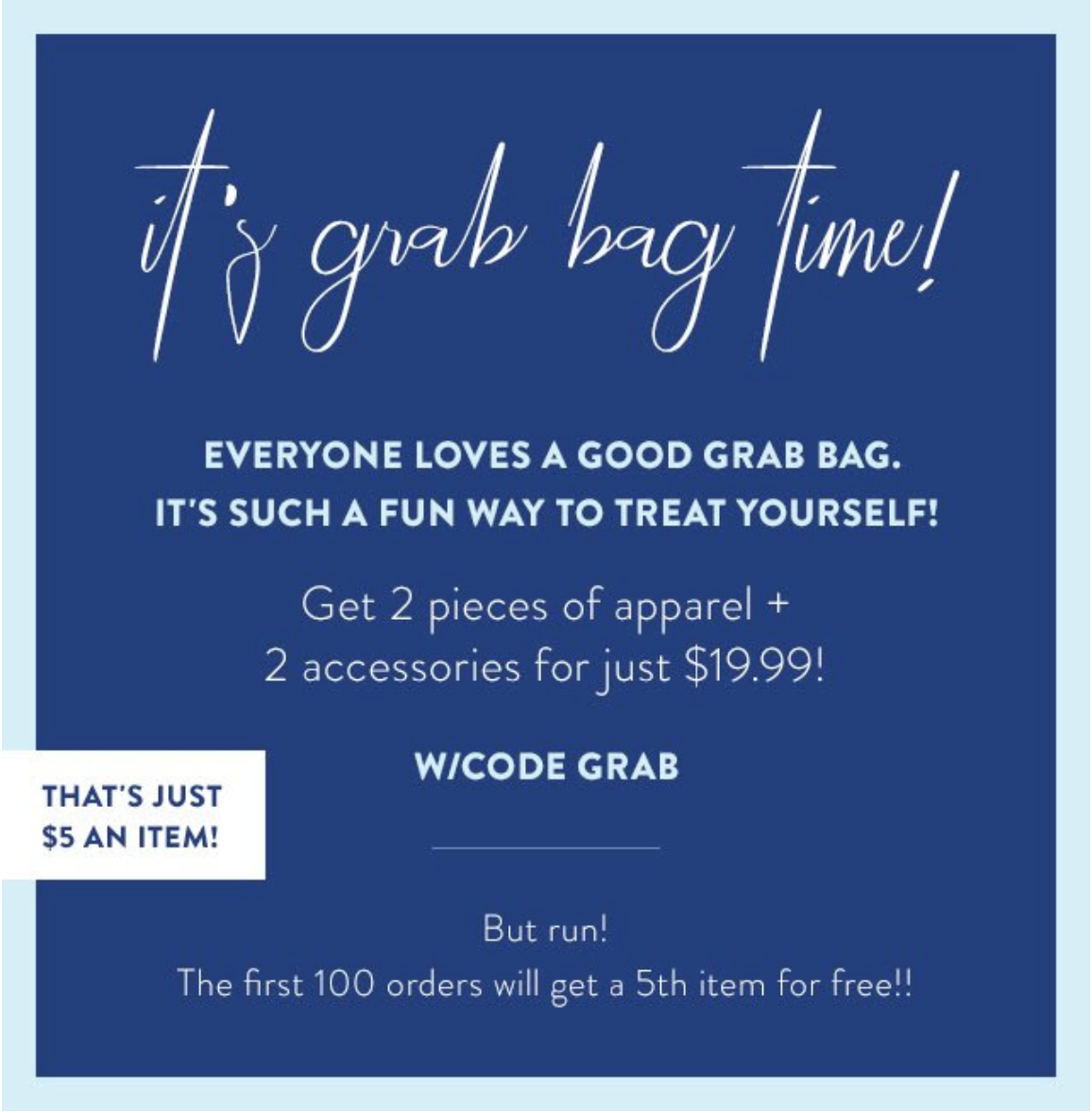 Cents of Style 2 Clothing + 2 Accessories Grab Bags Available Now + Coupon!