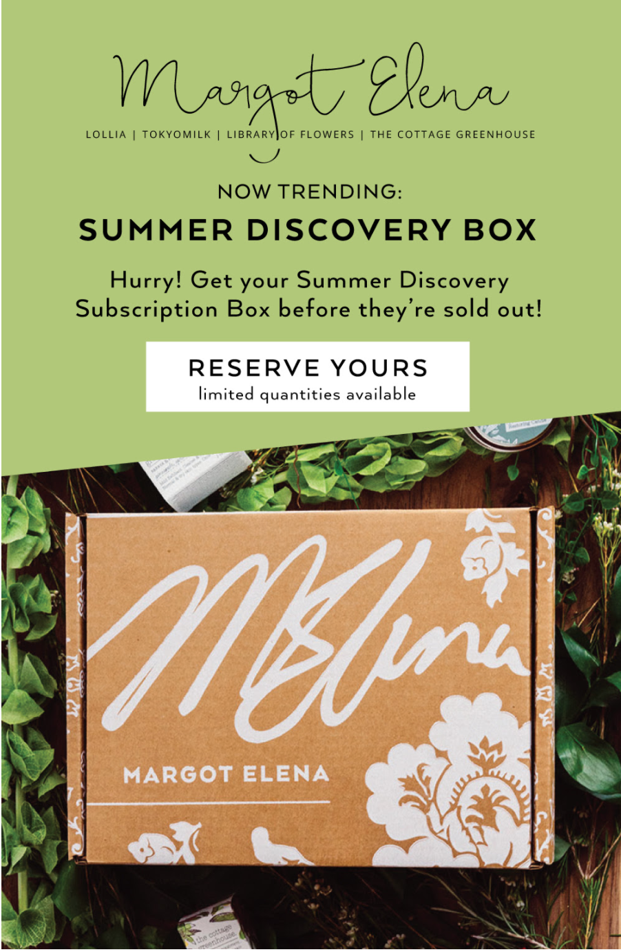 Margot Elena Discovery Box Summer 2018 Available Now!