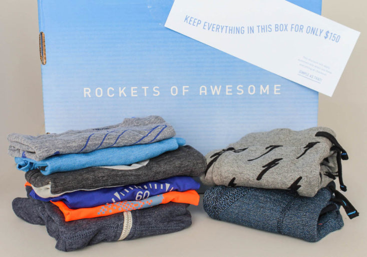 rockets of awesome kids clothing subscription box separates