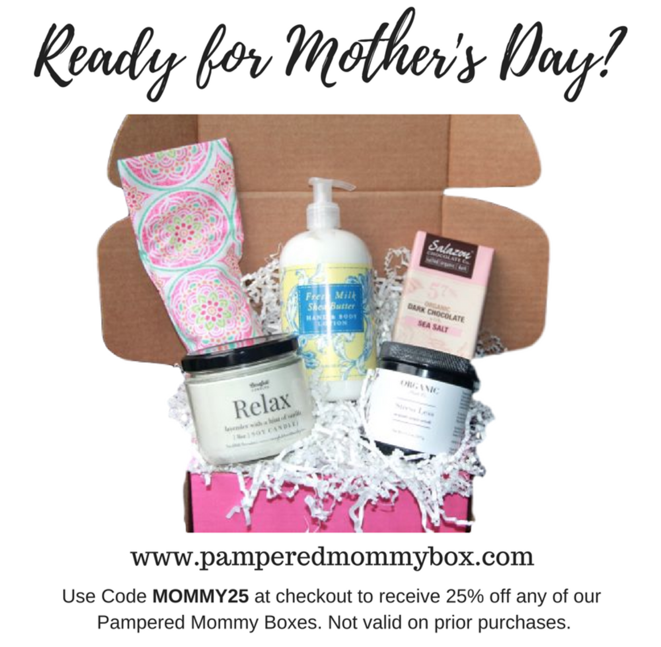 Pampered Mommy Mother’s Day Coupon – 25% Off All Boxes!