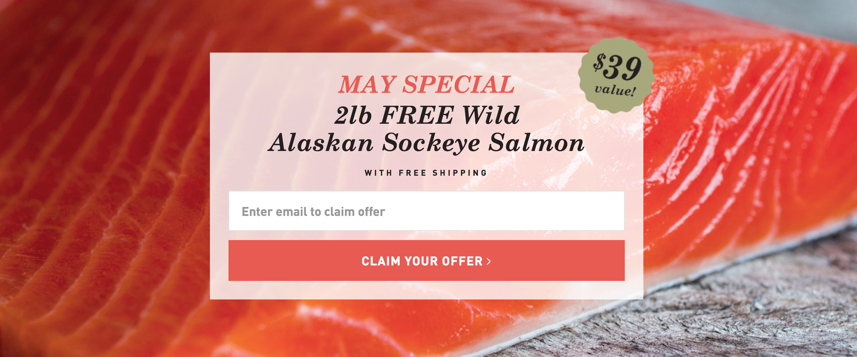 Butcher Box Coupon -2lbs Of Free Wild Alaskan Sockeye Salmon With First Box!