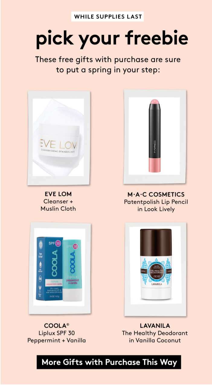 New Birchbox Free Gifts with Shop Purchases!