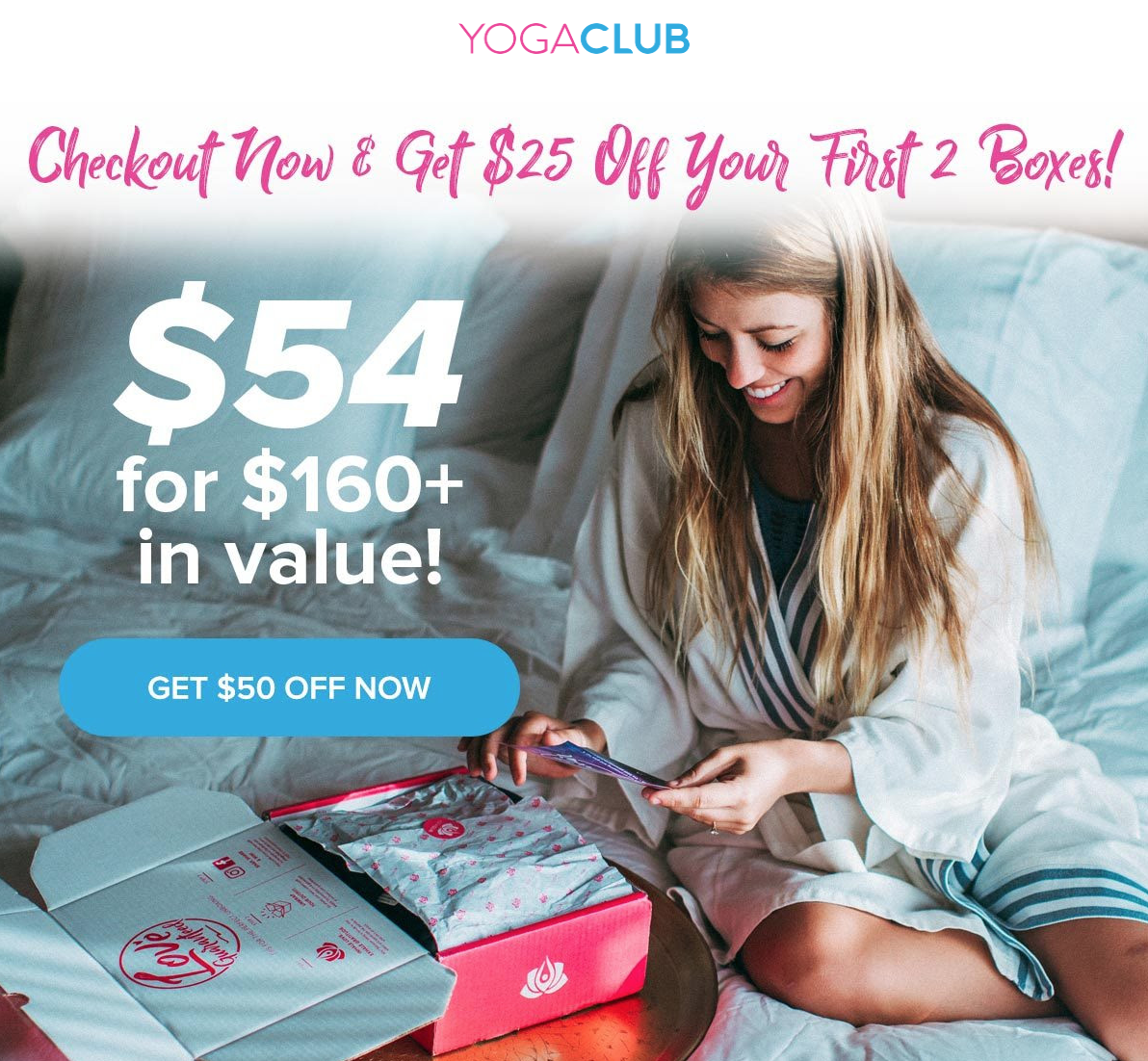YogaClub Coupon – $50 Off Your First Two Boxes!