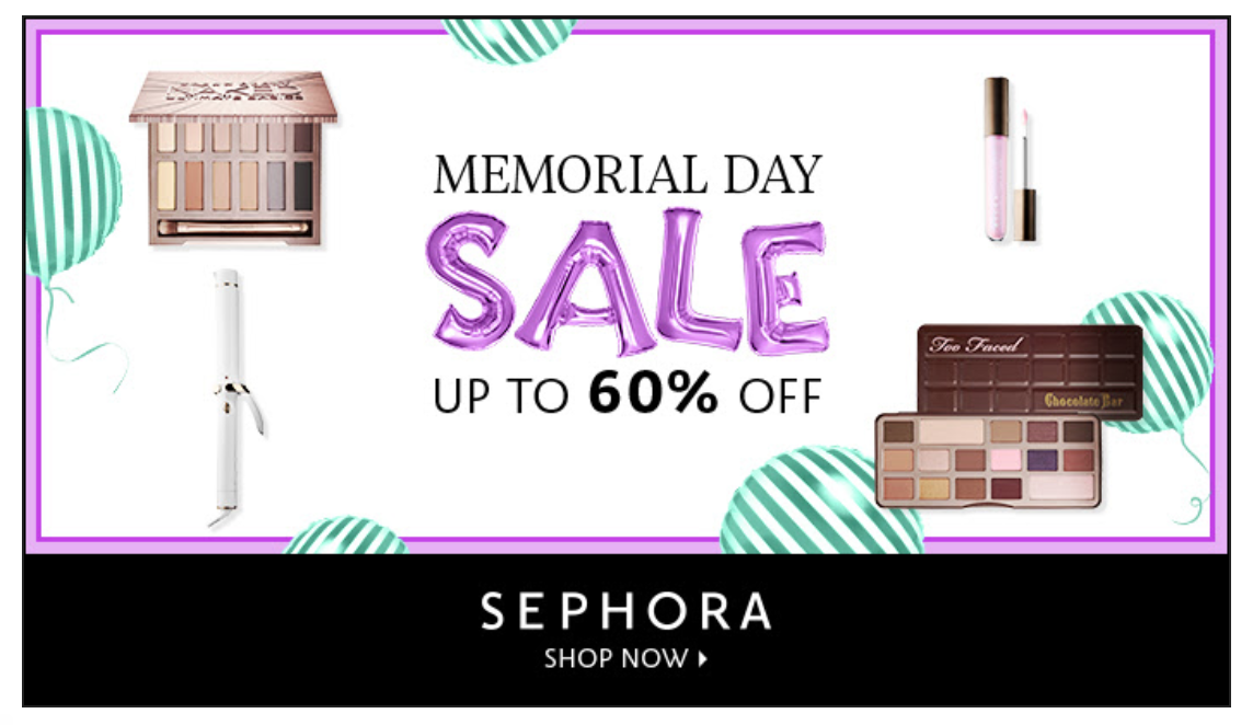 Sephora Memorial Day Sale – Up To 60% Off!