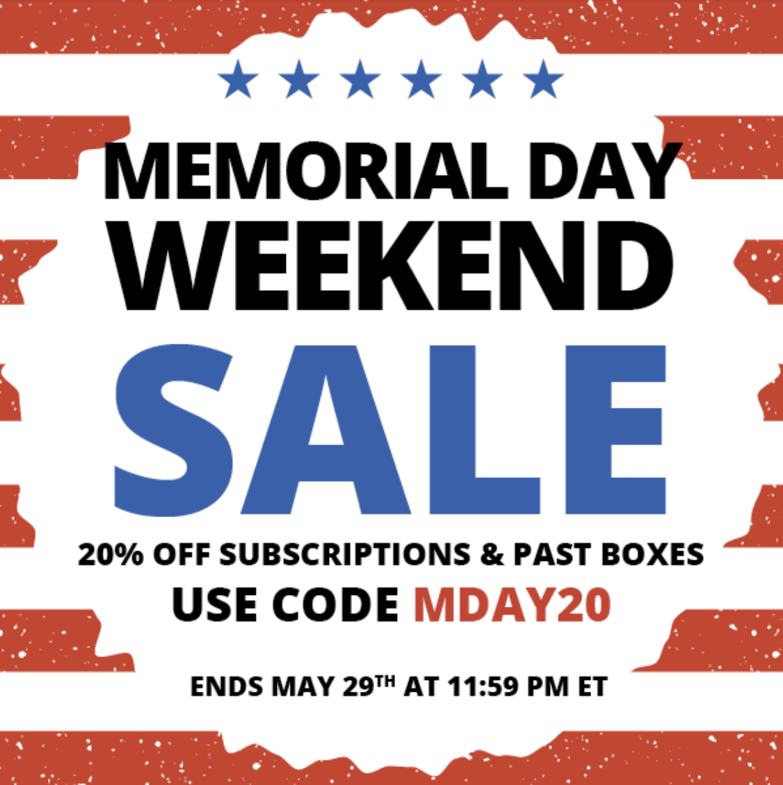 Cocotique Memorial Day Coupon – 20% Off Subscriptions & Past Boxes!