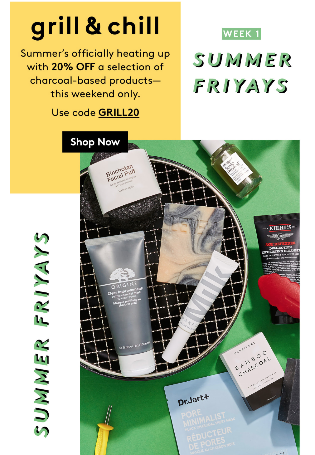 Birchbox Summer Friyays Sale – 20% Off Charcoal Products!