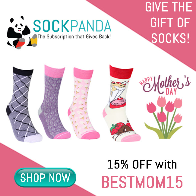 Sock Panda Mother’s Day Coupon – 15% Off Subscriptions!