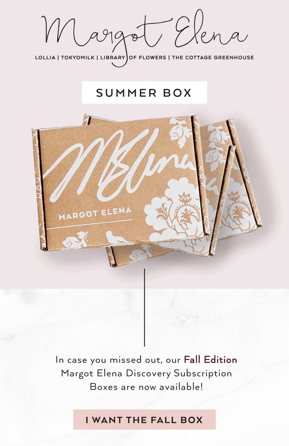 Margot Elena Discovery Box Fall 2018 Available Now!